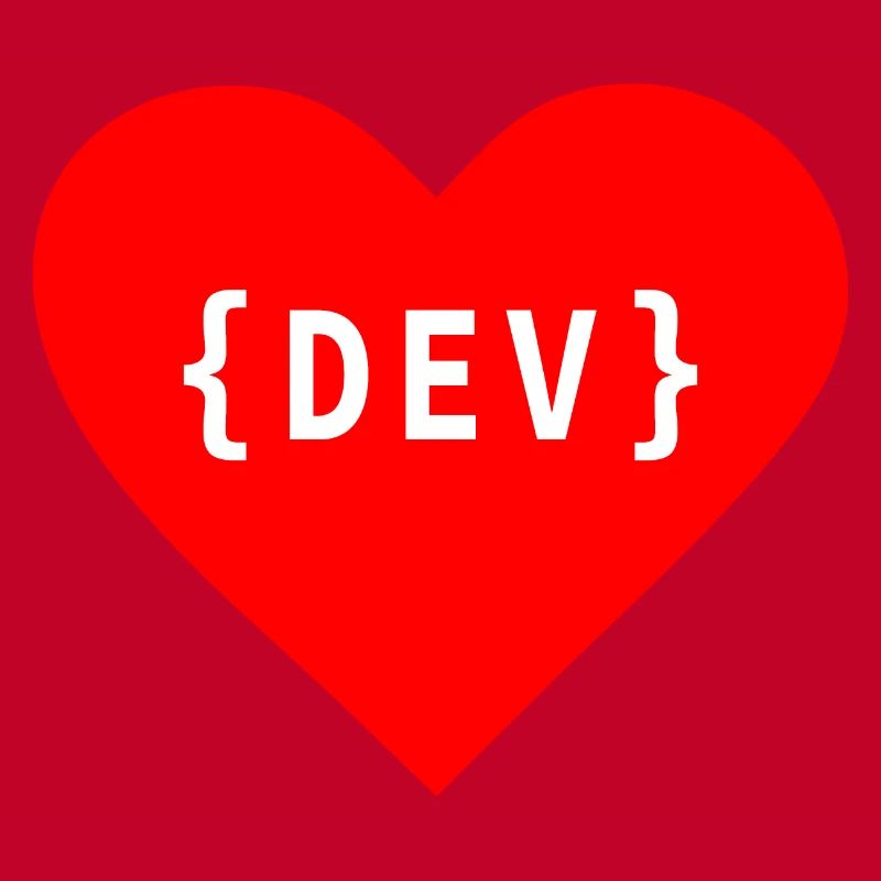 Software Developer, Liebe Code DEV Développeur Tag