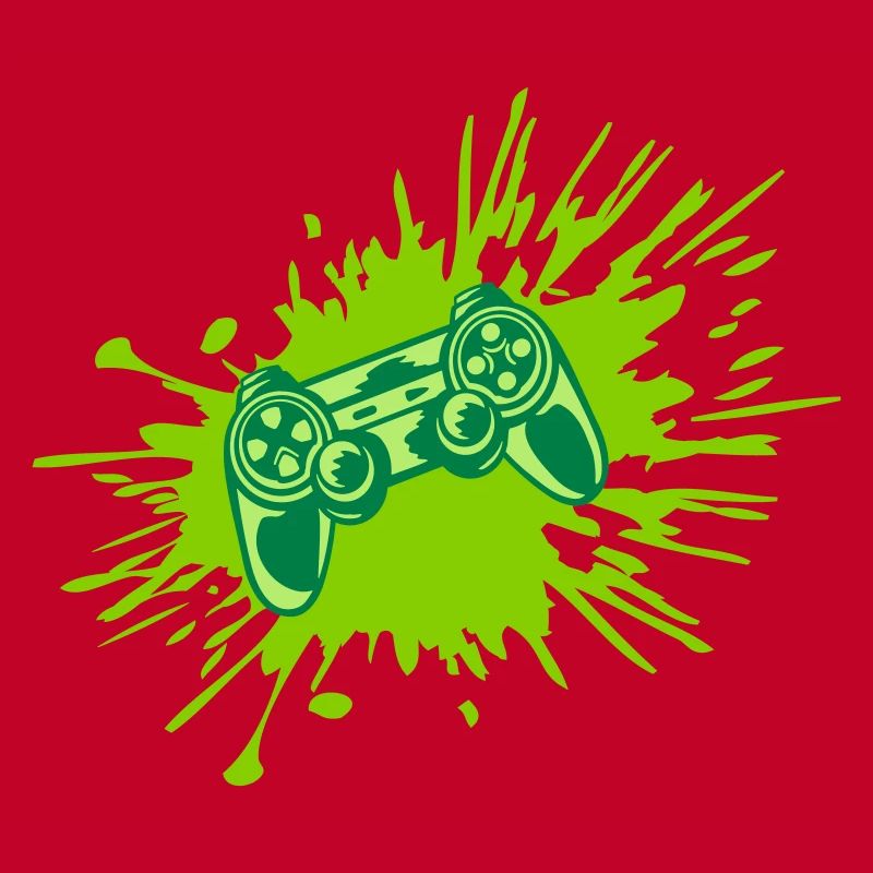 Farbklecks Konsole Retro Controller