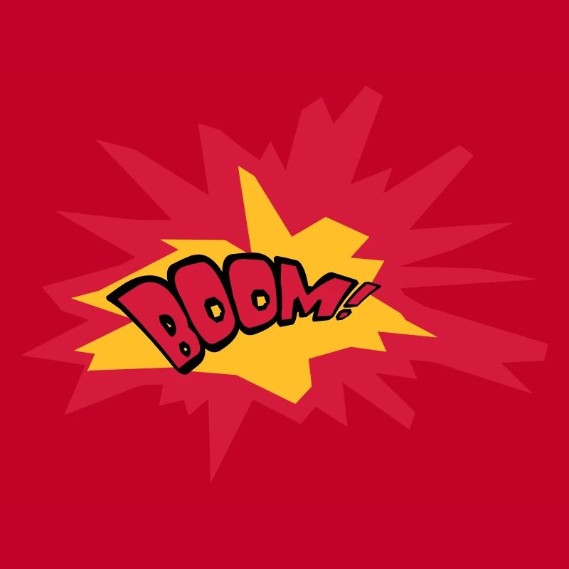 boom text fire flame hot tnt dynamite explode