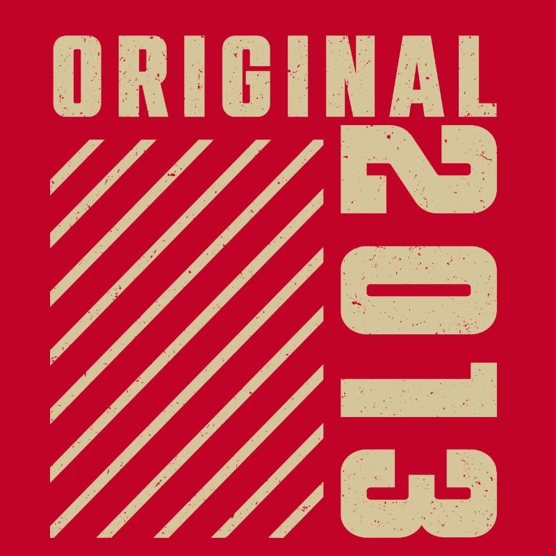 Original 2013 Authentic 2013 Vintage Bursdag