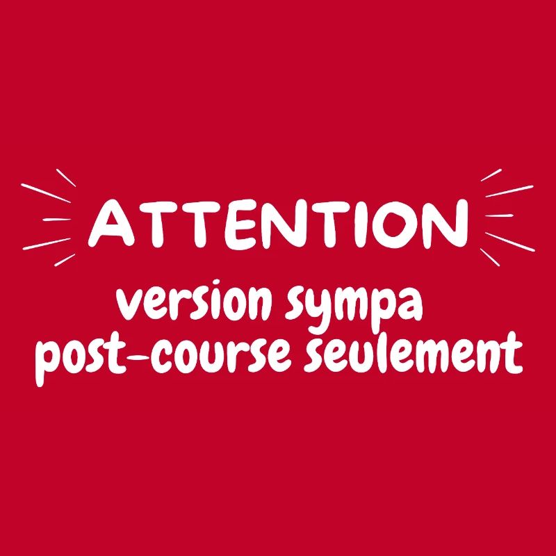 ATTENTION version sympa post course seulement, run