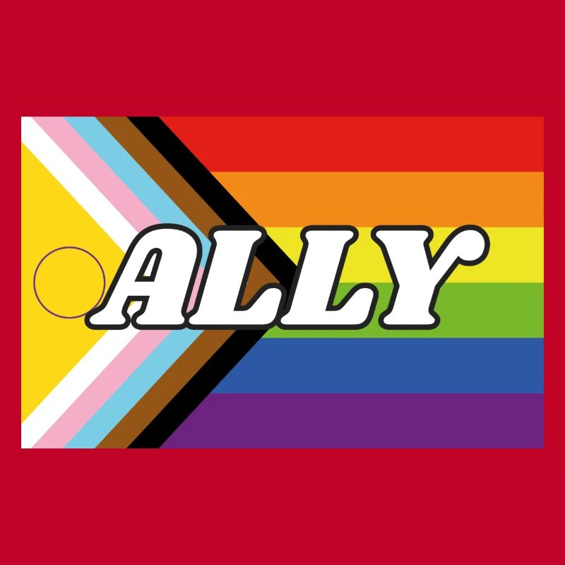 Drapeau de progrès Ally Inclusive Pride