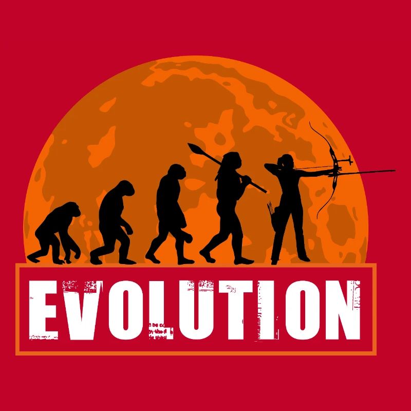 Archy Evolution Hunter Silhouette Rétro Vintage