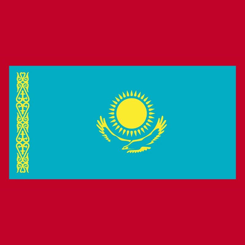 Kasachstan Flagge / Drapeau Kasachstan