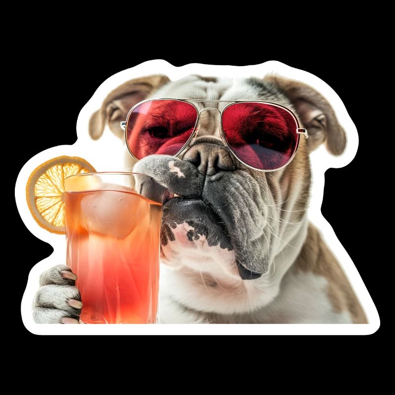Bully Boire un cocktail
