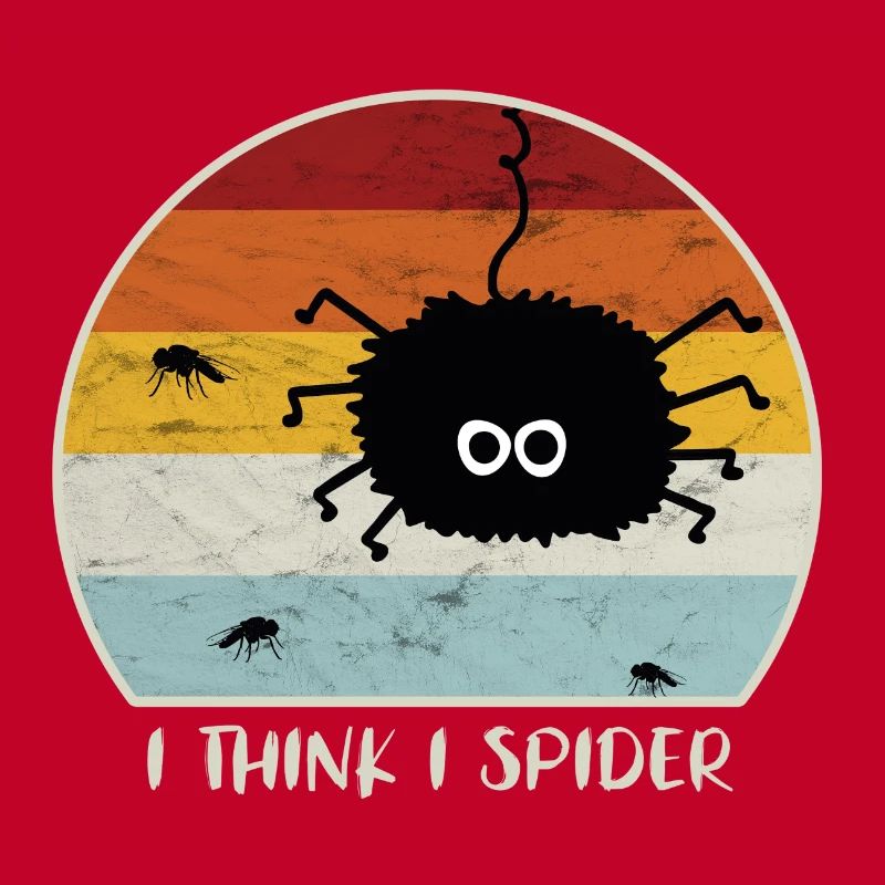 I Think I Spider Retro Ich Glaub Ich Spinne Fliege