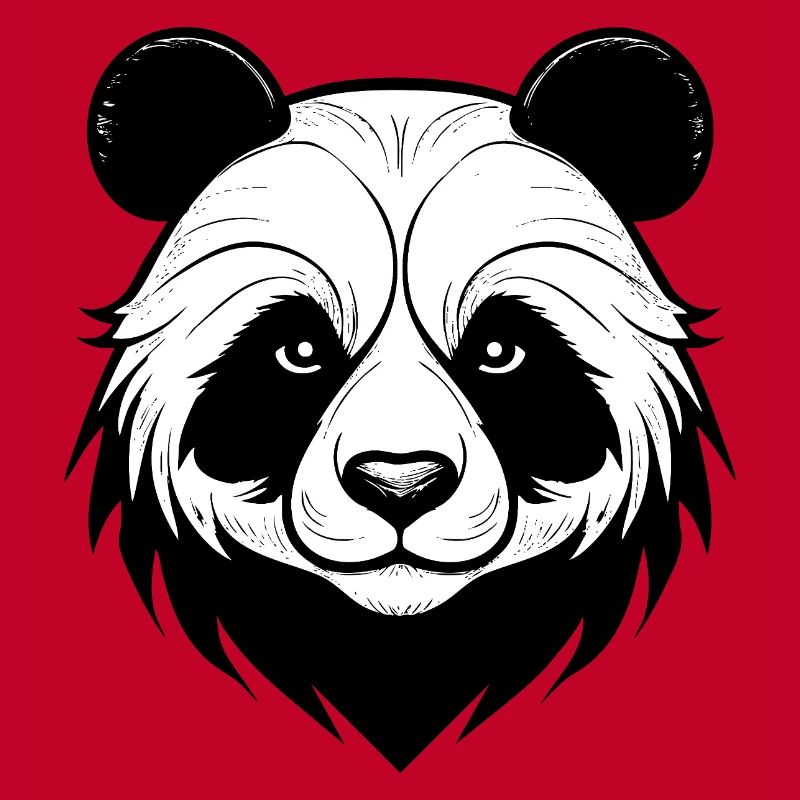 Conception élégante du masque de panda