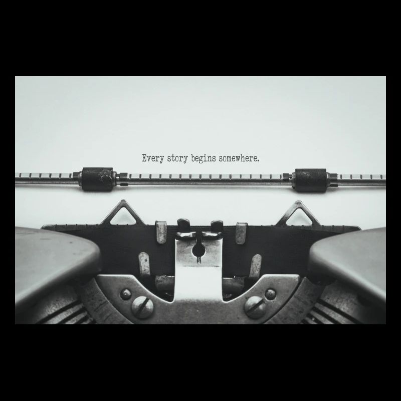 Elk verhaal begint ergens Typemachine Design