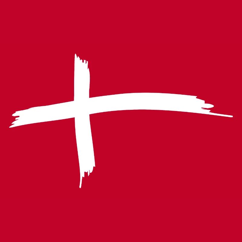 Drapeau du Danemark comme coups de pinceau