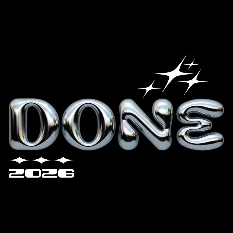 Fertig 2028 Chromblasen-Design