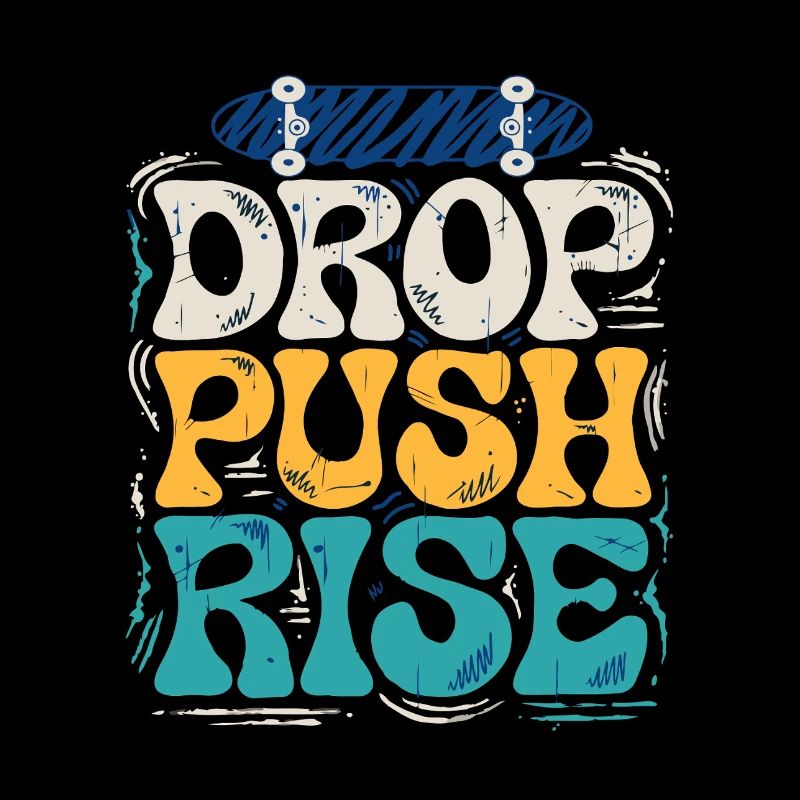 Push Rise Skateboard Graffiti