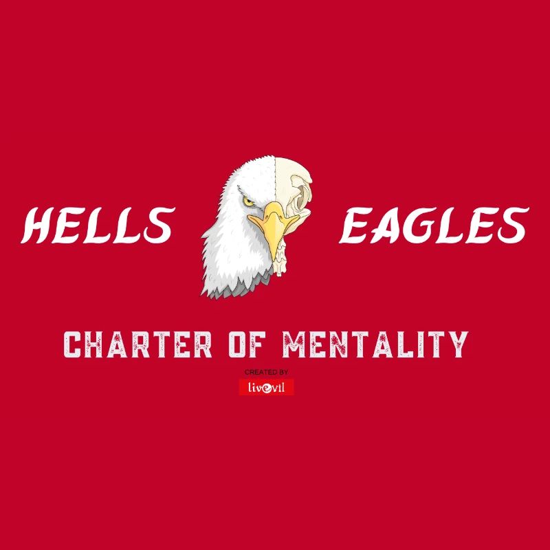 1 HELLS EAGLES CoM quer weiss complet
