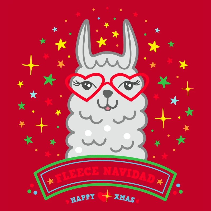 Lama Weihnachtspullover Weihnachtsgeschenk Alpaka