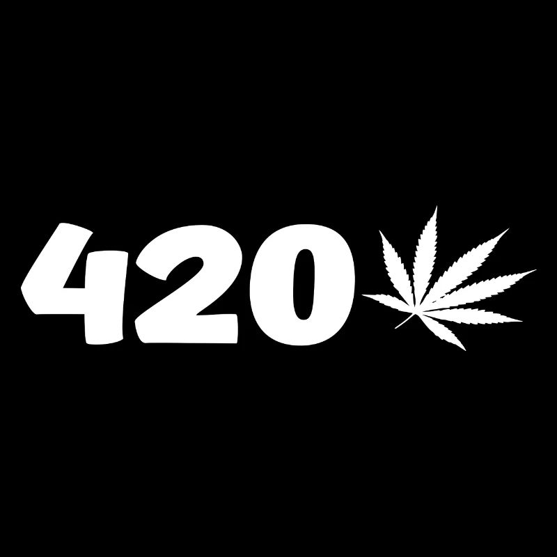 420 mit Hanfblatt
