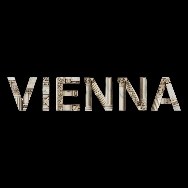 Typographie de Vienne avec architecture classique