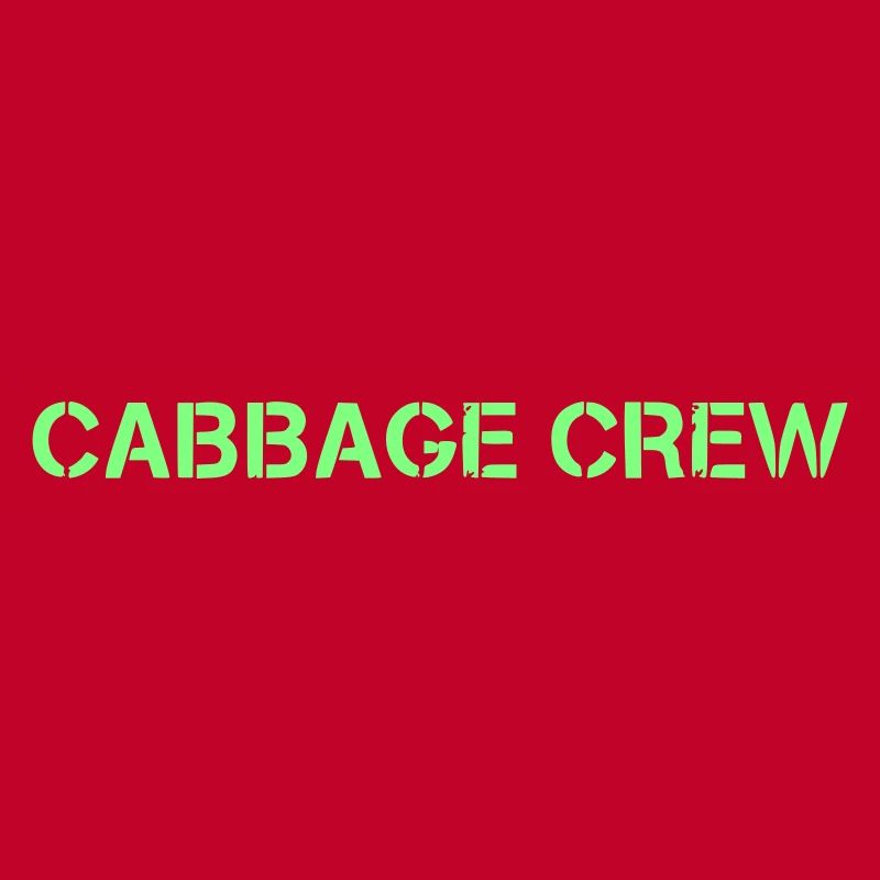 Cabbage Crew Lettering Vegan