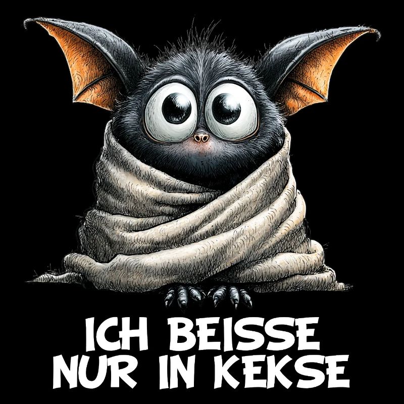Je mords juste dans des biscuits, chauve-souris bizarre