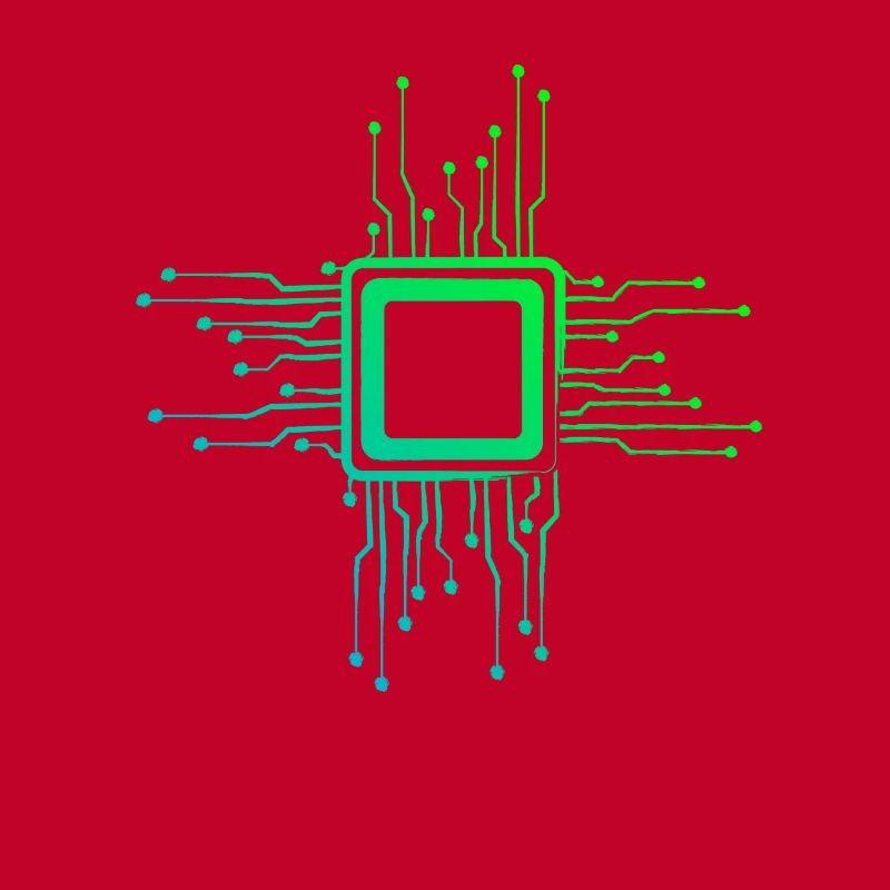 Circuits CPU Puce d’ordinateur Nerds