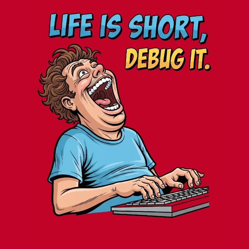 Debug Your Life: Witziges IT Programmierer Shirt