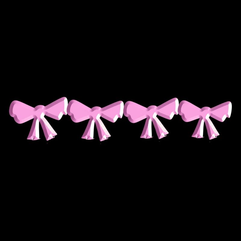 loop symbol fly four pink shiny