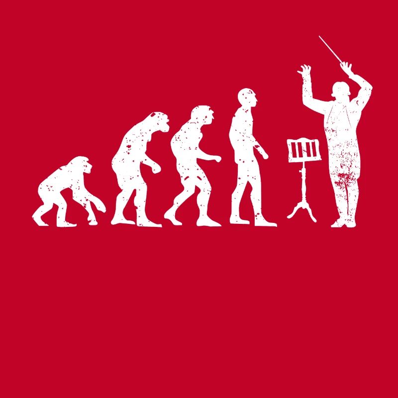 Dirigent Evolution Musiker Geschenkidee
