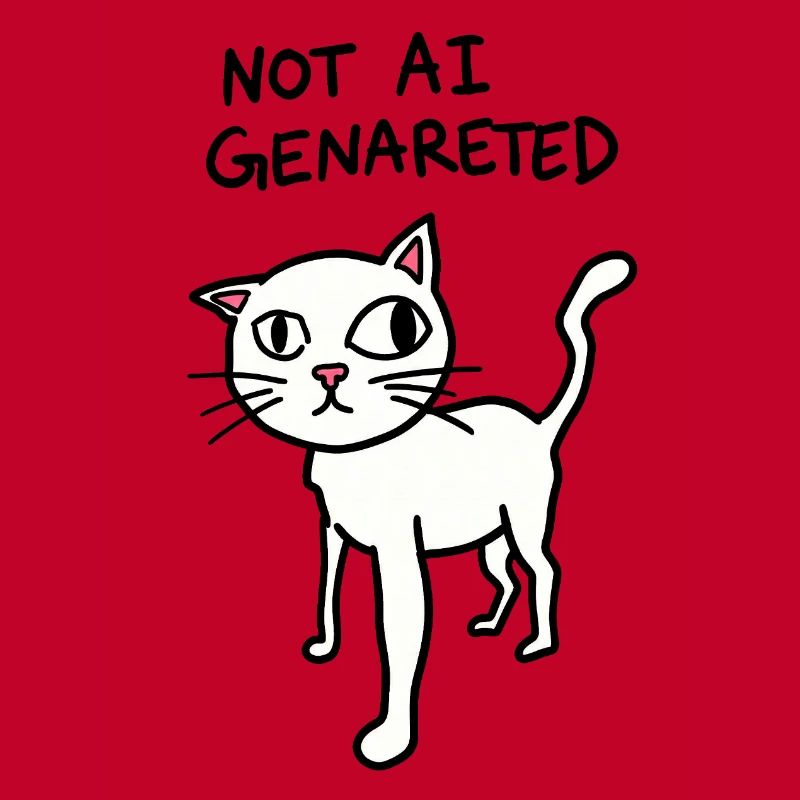 Pas généré par IA - Meme de chat bizarre - Satire IA