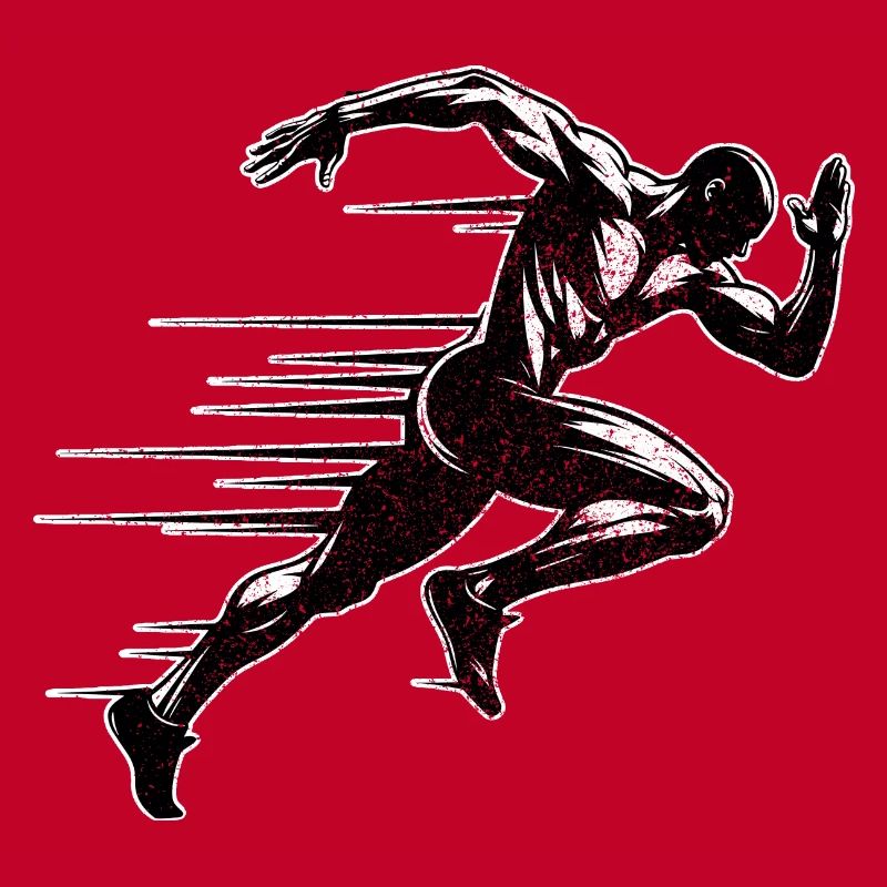 Track Runner Sprinter Sprinting 100m sprinter