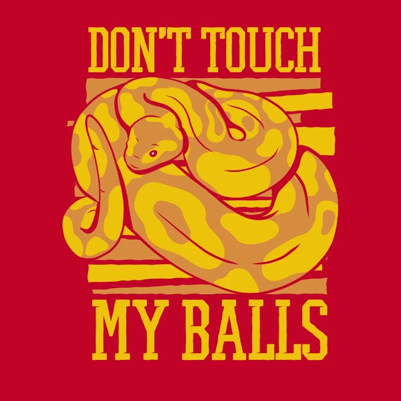 Ne touchez pas à mes balles Snake Python Boule banane