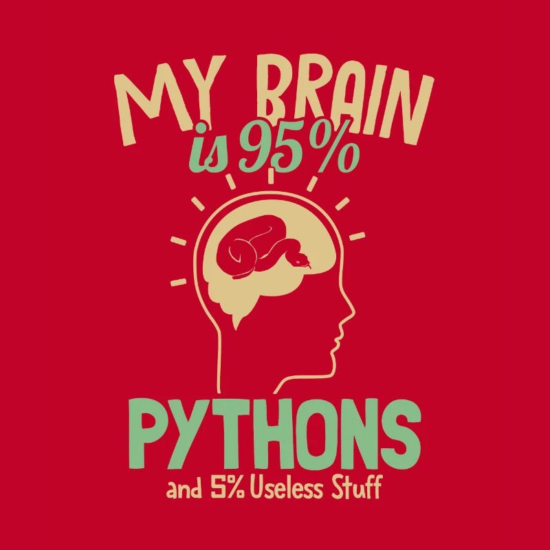 My Brain is 95% Pythons Python Snake Banana