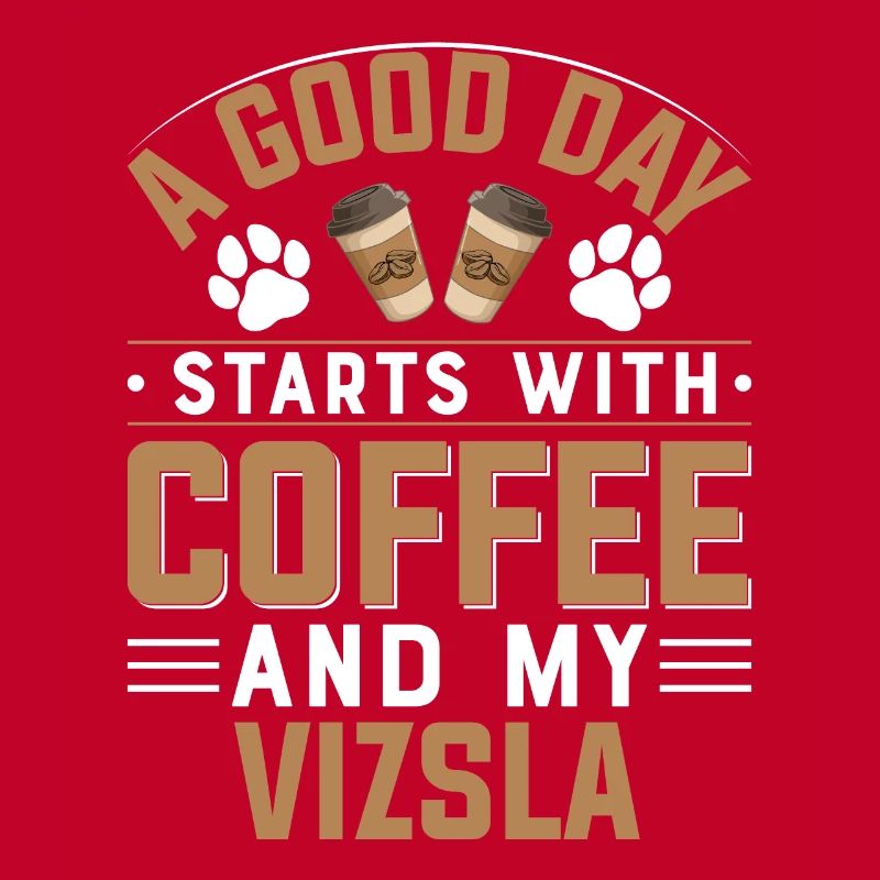 Short-haired Hungarian Pointer Vizsla Coffee
