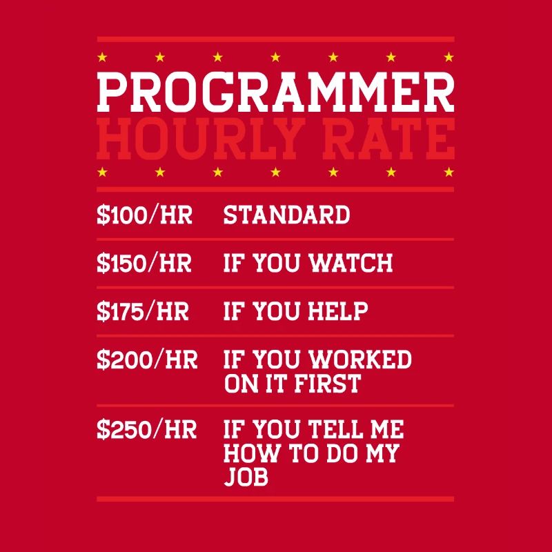 Programmeur Tarif horaire Support Codeur Main-d’œuvre IT