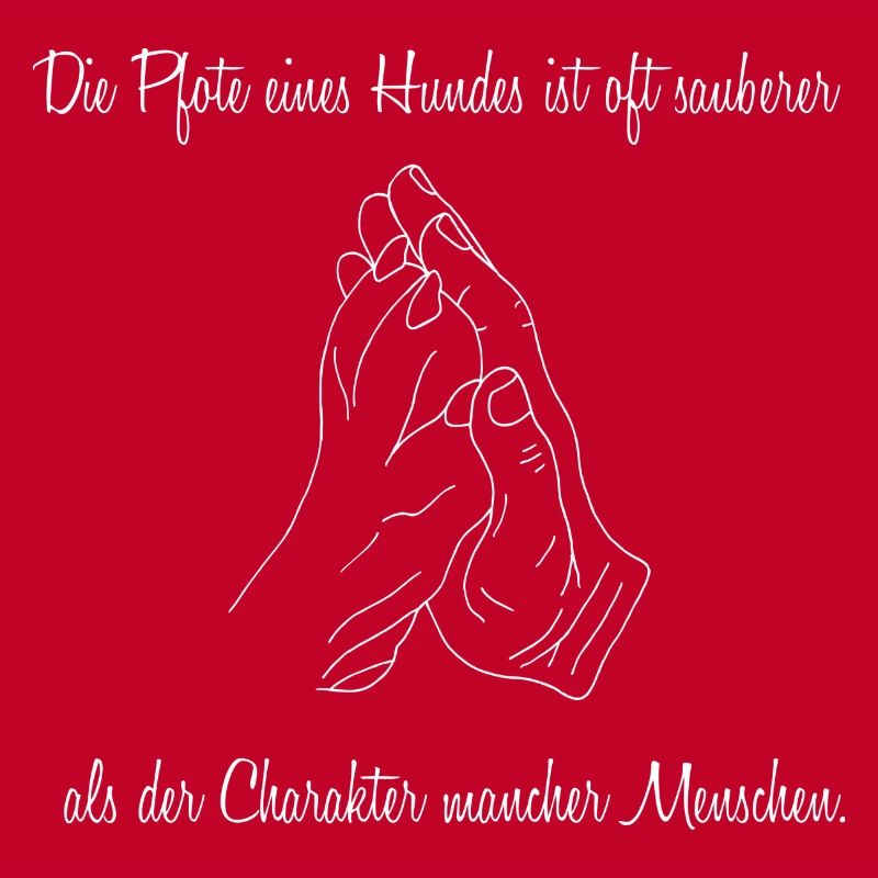 Die Pfote eines Hundes ist sauberer...