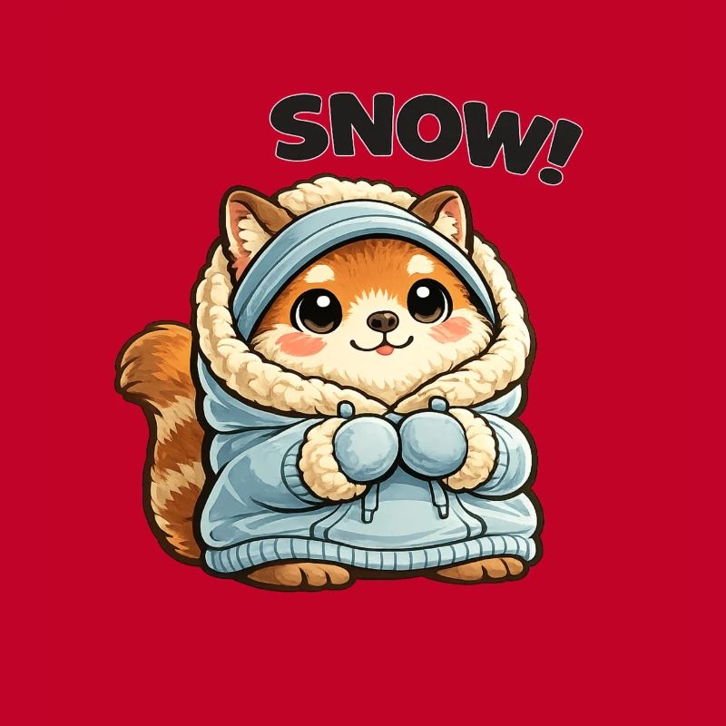 Renard en pull d’hiver