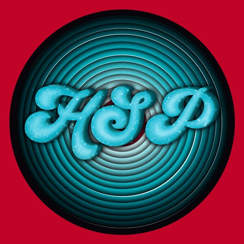 HSP - highly sensitive person circles turquoise