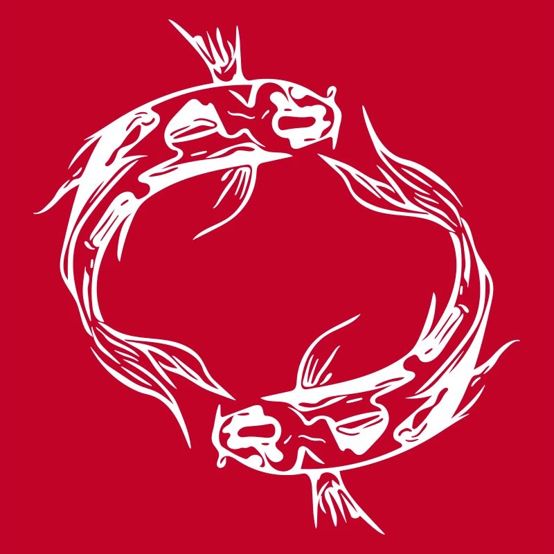 Two Vector Koi Carp Fish