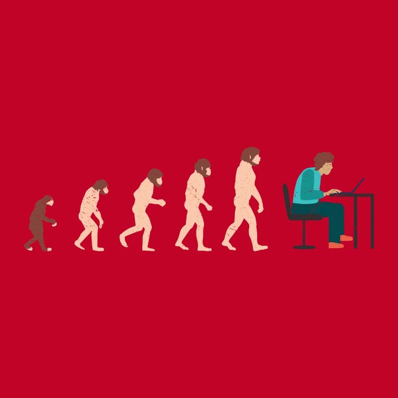 Evolution Developer Programmer Geschenkidee