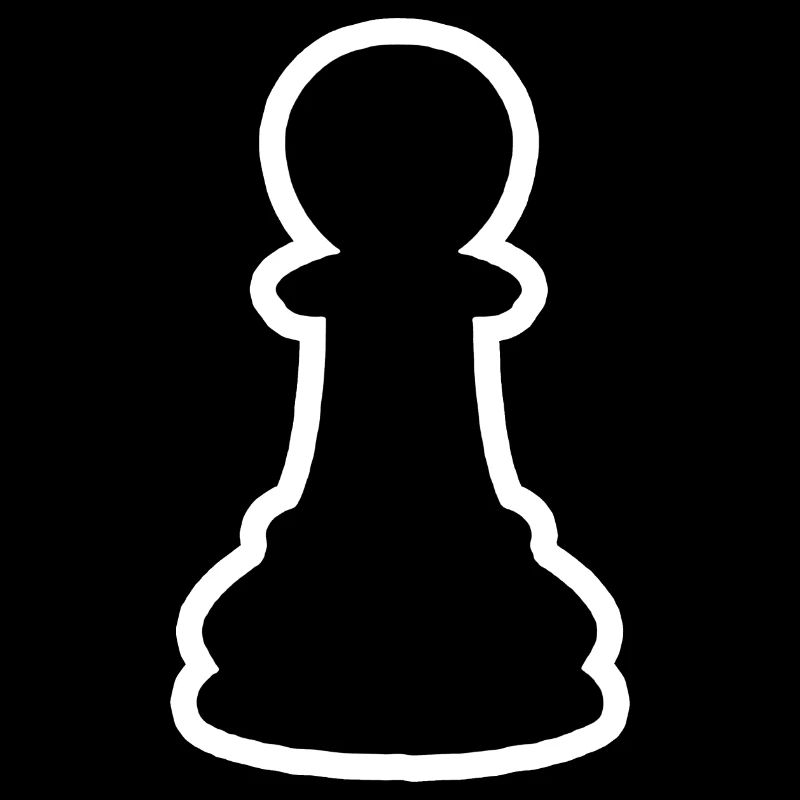 Schwarzer Bauer Chess Builder Chess Piece