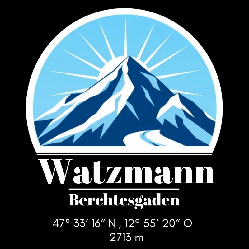 Watzmann Berchtesgaden Ski Winter Mountain