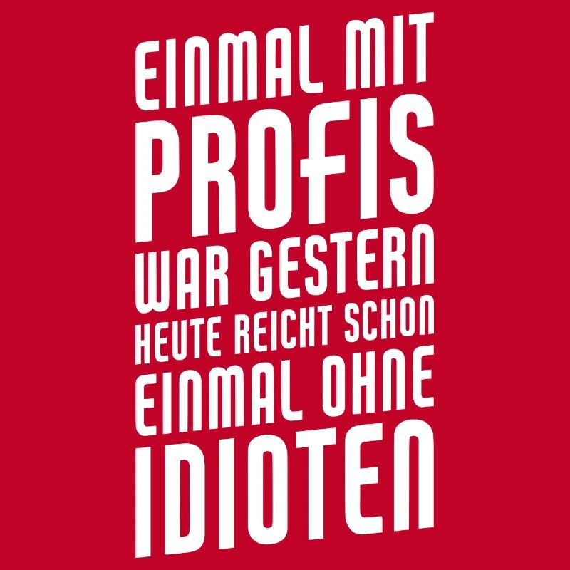 Einmal Mit Profis Arbeiten War Gestern Einmal Ohne