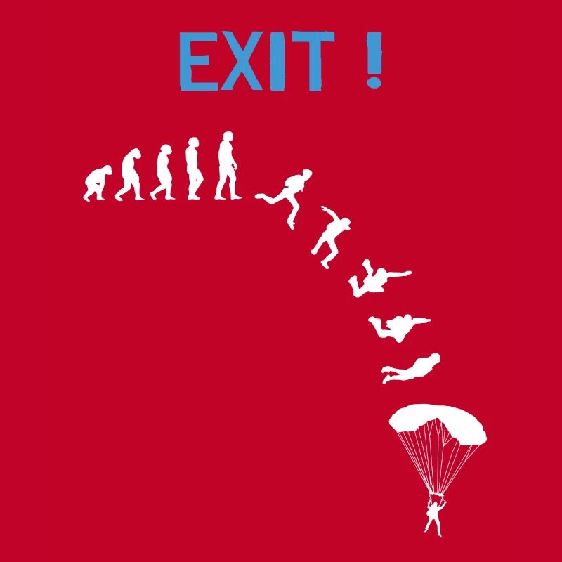 Skydiver Evolution Parachutistes