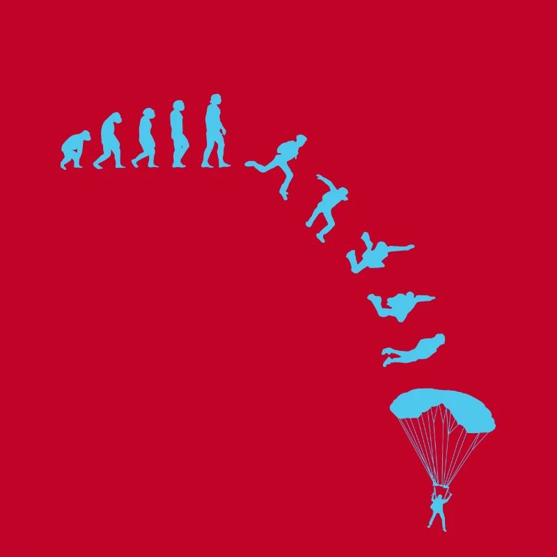 Skydiver Evolution Fallschirmspringer