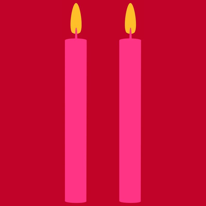 2 Candles / / two / / Second Birthday / / second