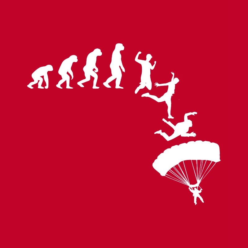 Evolution Fallschirmspringer Skydiver Geschenk
