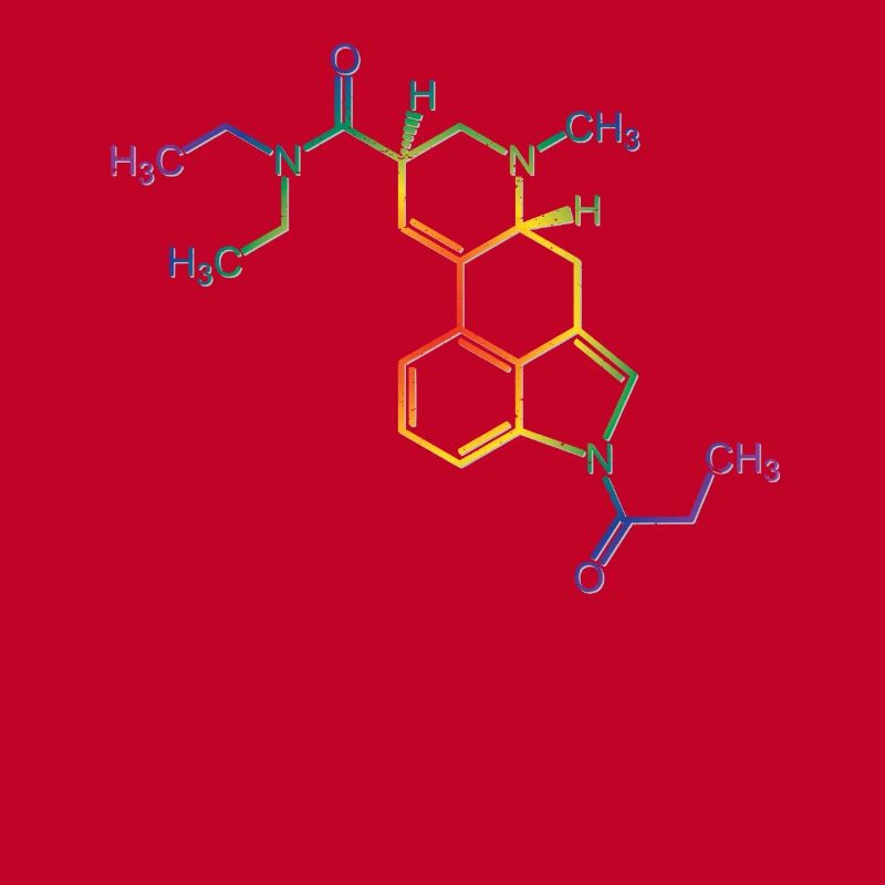 Druff Party LSD Acid Structural Formula Molecule Outfit