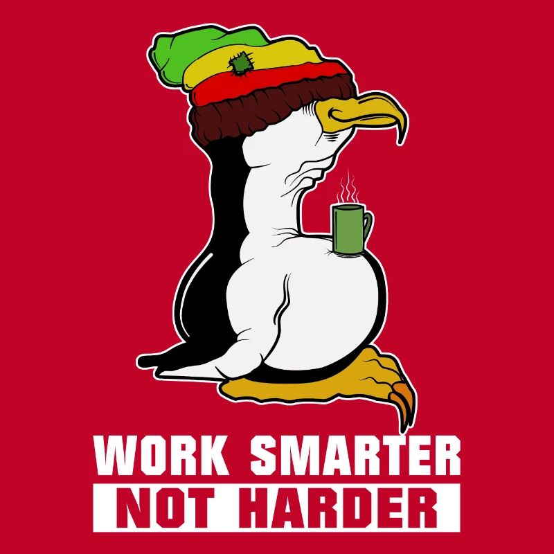 Pause café pingouin Linux Rasta Informatik PC Nerd