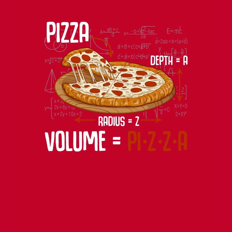 Pizza math formula physics science
