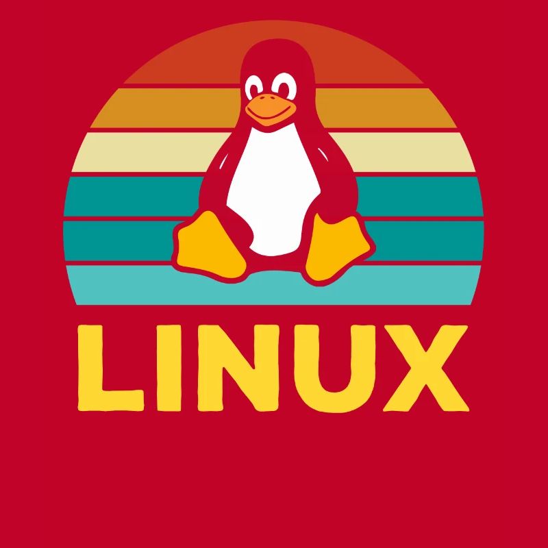 Linux Retro Vintage Geek Style Computer Scientist