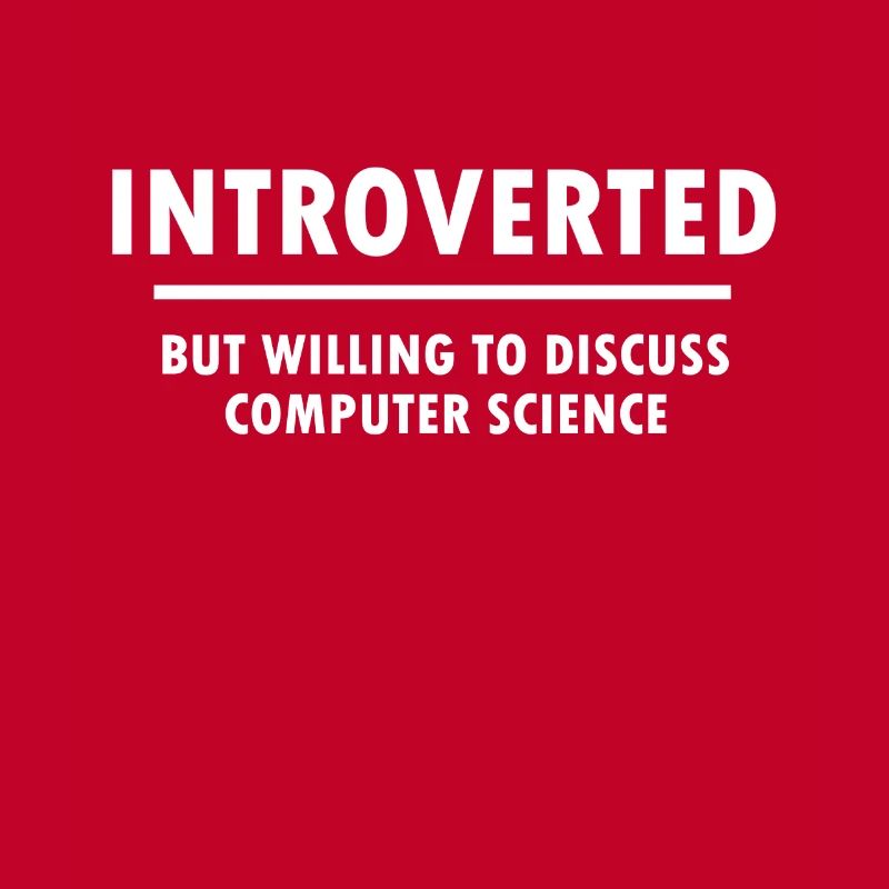Introvert computer scientist programmer gift