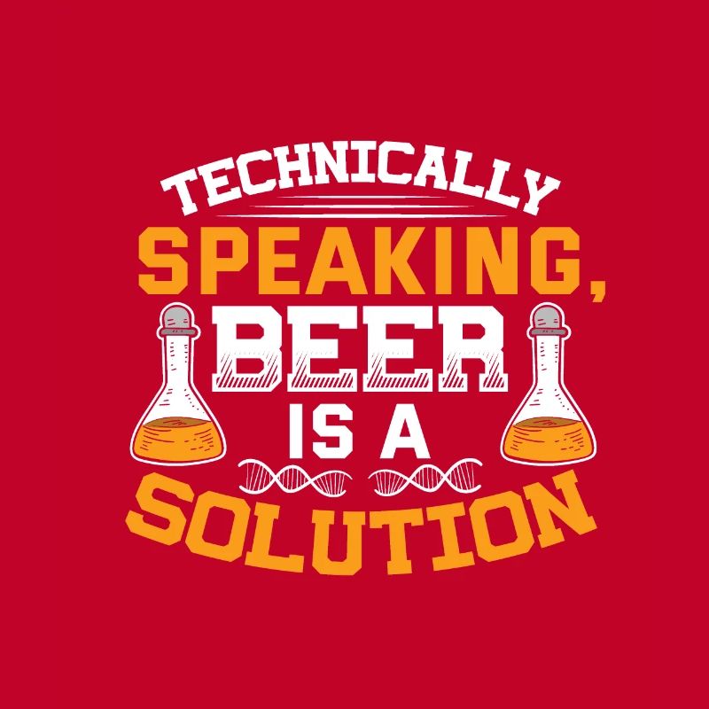 Beer Is A Solution Funny beer drinking