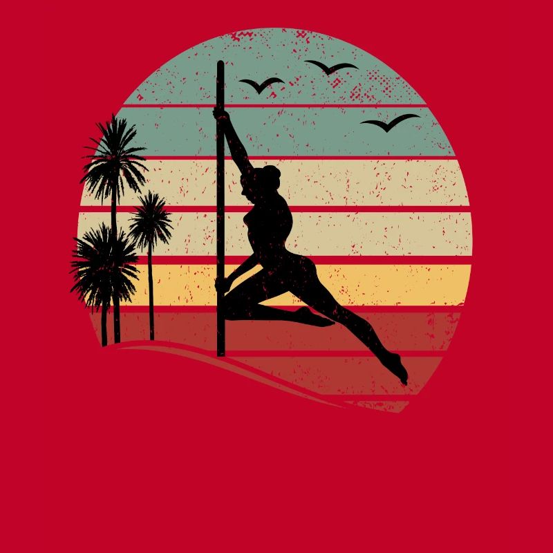 Sunset Pole Dance Pole Dancing Retro Pole Dance